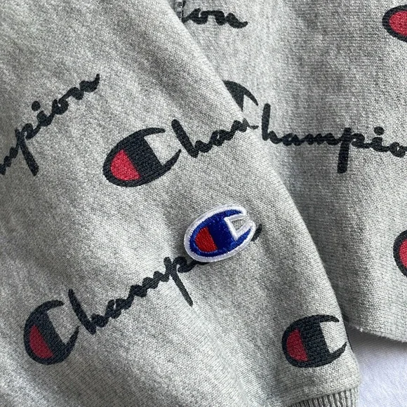 Champion cropped logo hoodie - Picture 3 of 5